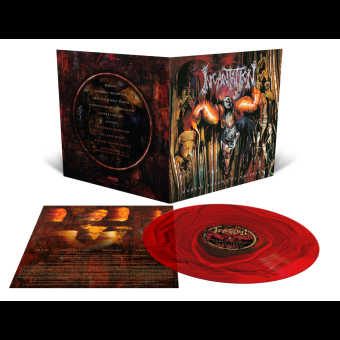 INCANTATION Mortal Throne Of Nazarene LP Blood Red and Black Ripple Effect , PRE-ORDER [VINYL 12"]